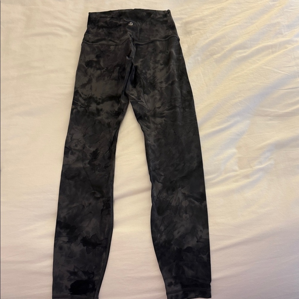 lululemon athletica Black Tie-Dye High-Rise Leggings